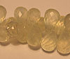 Faceted prenite drops from orissagems
