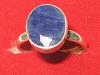 Silver ring with sapphire. from Orissa gems