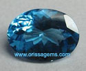 Fine Blue topaz faceted from orissa gems.com