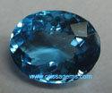 Fine Blue topaz faceted from orissa gems.com