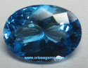 Fine Blue topaz faceted from orissa gems.com