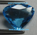Fine Blue topaz faceted from orissa gems.com