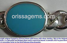 Super quality heavy weight original Turquoise Salmaan Khan Bracelet from orissagems.com