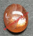 Natural Sun stone cabochon from orissa gems.com