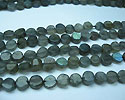 Laborite coin shape beads from orissa gems.com