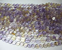 Ametrine coin shape beads from orissa gems.com